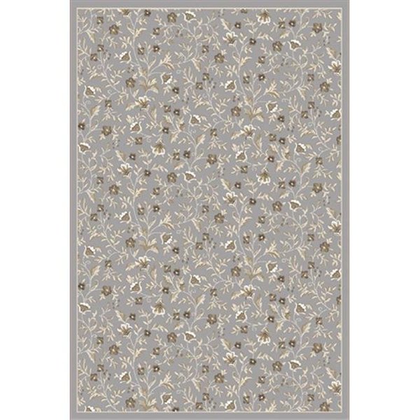 Radici Usa Inc Radici 6674-0034-GREY Pisa Round Grey Traditional Turkey Area Rug; 5 ft. 3 in. 6674/0034/GREY